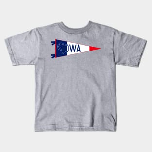 Iowa Flag Pennant Kids T-Shirt